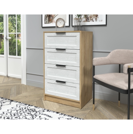 Kомод Тренд КТ-К60 (Дуб золотой ЛДСП/ Дуб полярный ЛМДФ) Ш600 В1020 Г451